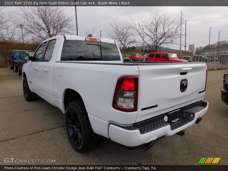 Bright White / Black 2022 Ram 1500 Big Horn Night Edition Quad Cab 4x4