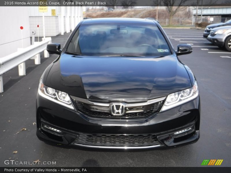 Crystal Black Pearl / Black 2016 Honda Accord EX-L Coupe