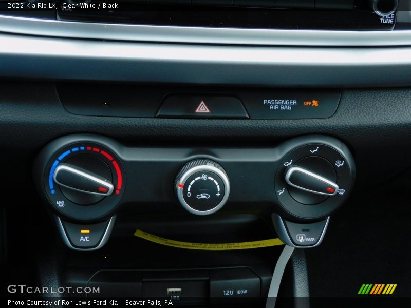 Controls of 2022 Rio LX