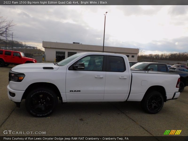 Bright White / Black 2022 Ram 1500 Big Horn Night Edition Quad Cab 4x4