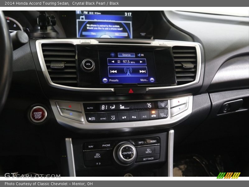 Crystal Black Pearl / Black 2014 Honda Accord Touring Sedan