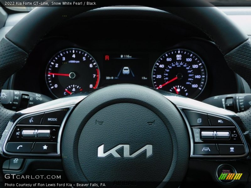 Snow White Pearl / Black 2022 Kia Forte GT-Line