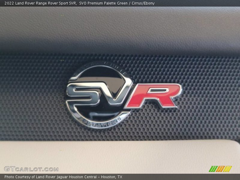 SVO Premium Palette Green / Cirrus/Ebony 2022 Land Rover Range Rover Sport SVR
