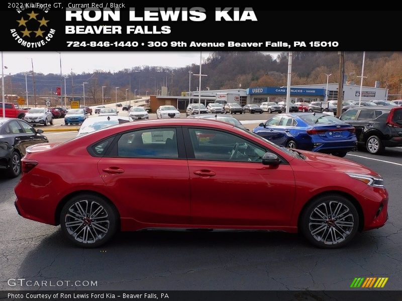Currant Red / Black 2022 Kia Forte GT