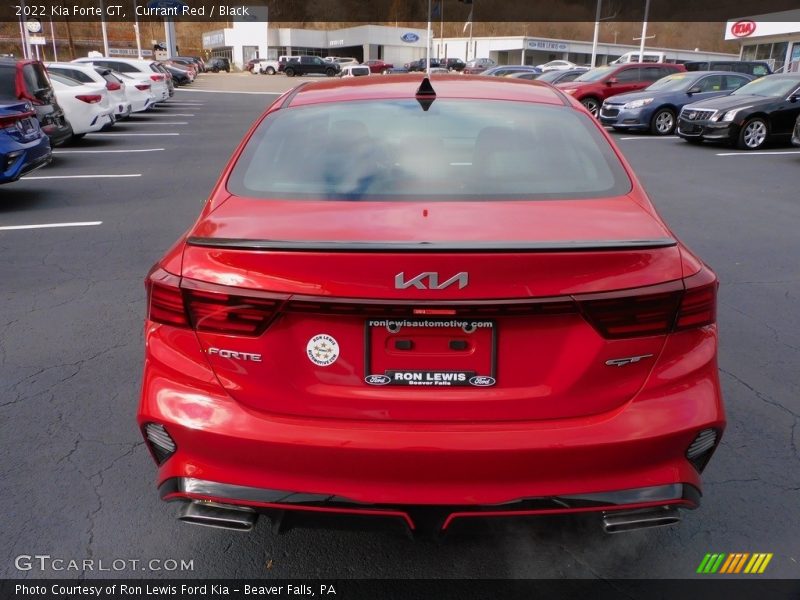 Currant Red / Black 2022 Kia Forte GT