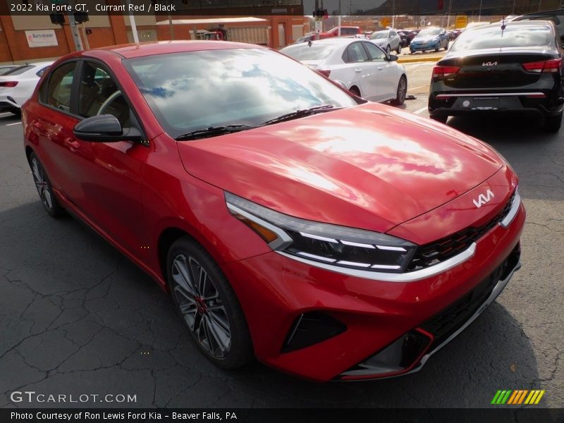 Currant Red / Black 2022 Kia Forte GT