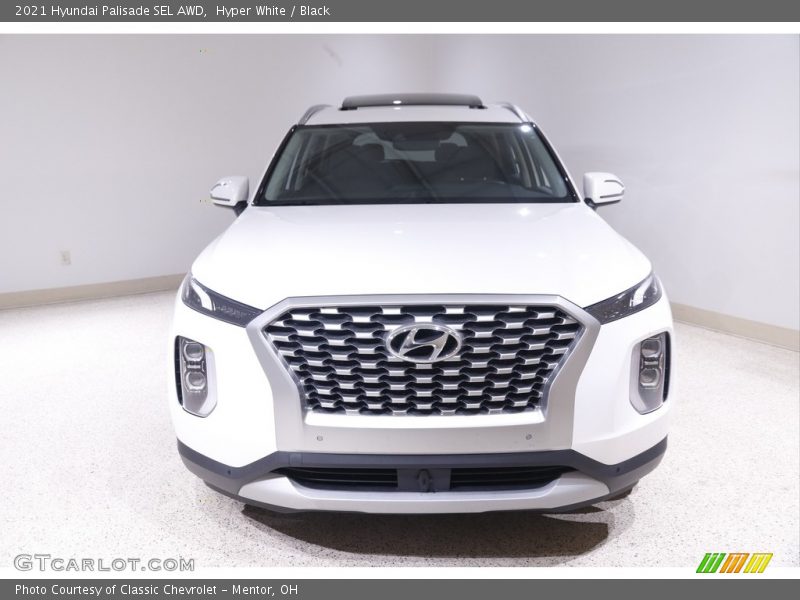 Hyper White / Black 2021 Hyundai Palisade SEL AWD