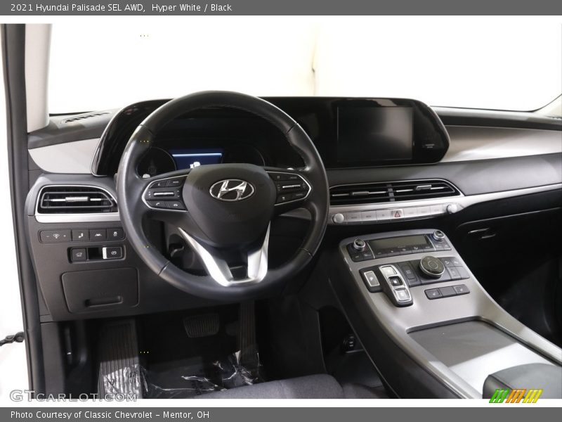 Hyper White / Black 2021 Hyundai Palisade SEL AWD