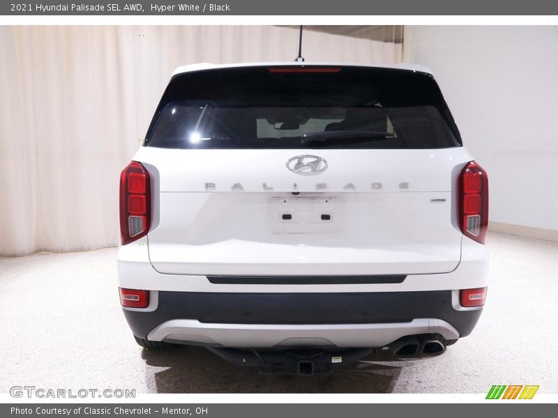 Hyper White / Black 2021 Hyundai Palisade SEL AWD