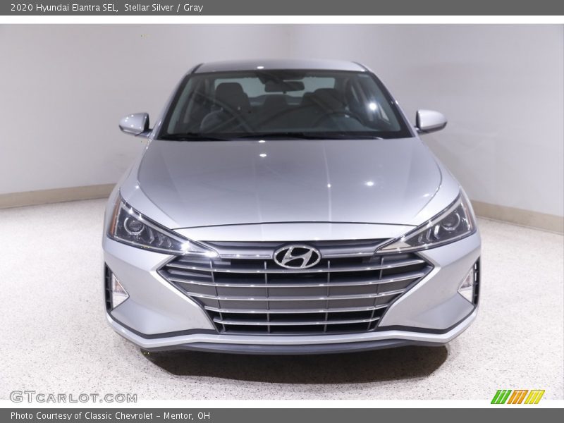 Stellar Silver / Gray 2020 Hyundai Elantra SEL