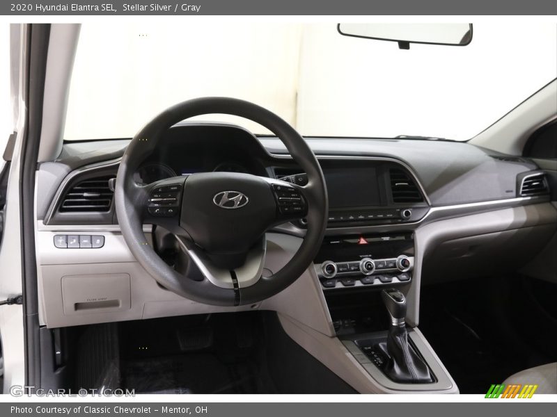 Stellar Silver / Gray 2020 Hyundai Elantra SEL