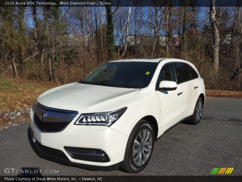 White Diamond Pearl / Ebony 2016 Acura MDX Technology