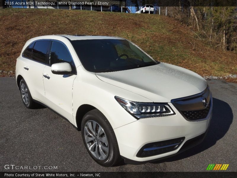 White Diamond Pearl / Ebony 2016 Acura MDX Technology