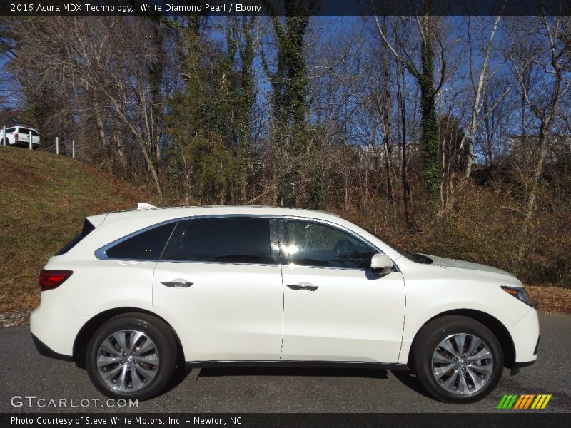 White Diamond Pearl / Ebony 2016 Acura MDX Technology