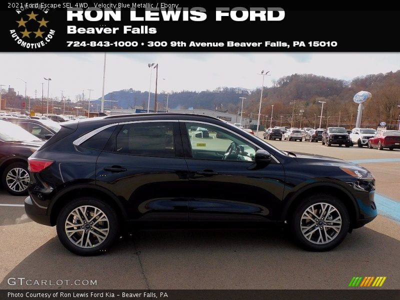 Velocity Blue Metallic / Ebony 2021 Ford Escape SEL 4WD