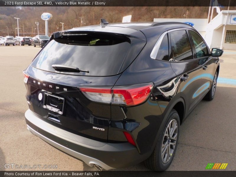 Velocity Blue Metallic / Ebony 2021 Ford Escape SEL 4WD