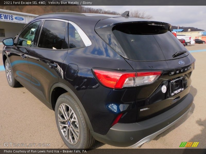 Velocity Blue Metallic / Ebony 2021 Ford Escape SEL 4WD