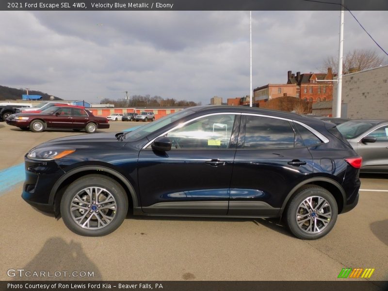 Velocity Blue Metallic / Ebony 2021 Ford Escape SEL 4WD