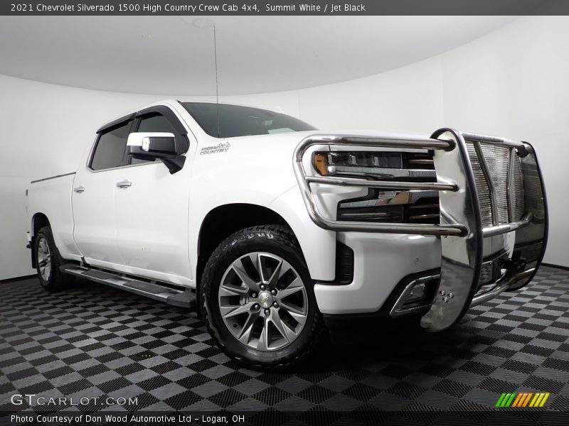 Summit White / Jet Black 2021 Chevrolet Silverado 1500 High Country Crew Cab 4x4