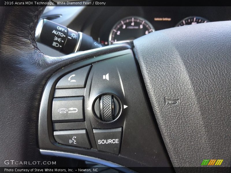 White Diamond Pearl / Ebony 2016 Acura MDX Technology