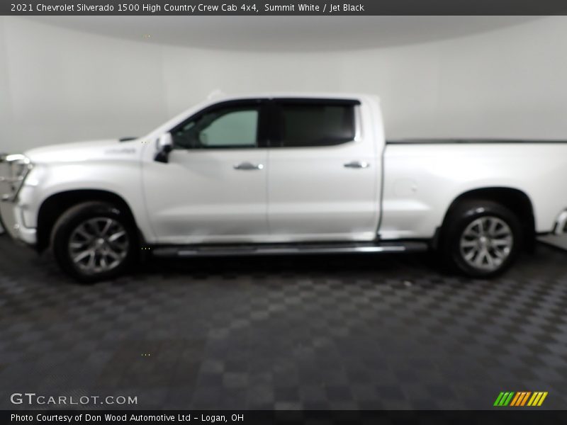 Summit White / Jet Black 2021 Chevrolet Silverado 1500 High Country Crew Cab 4x4