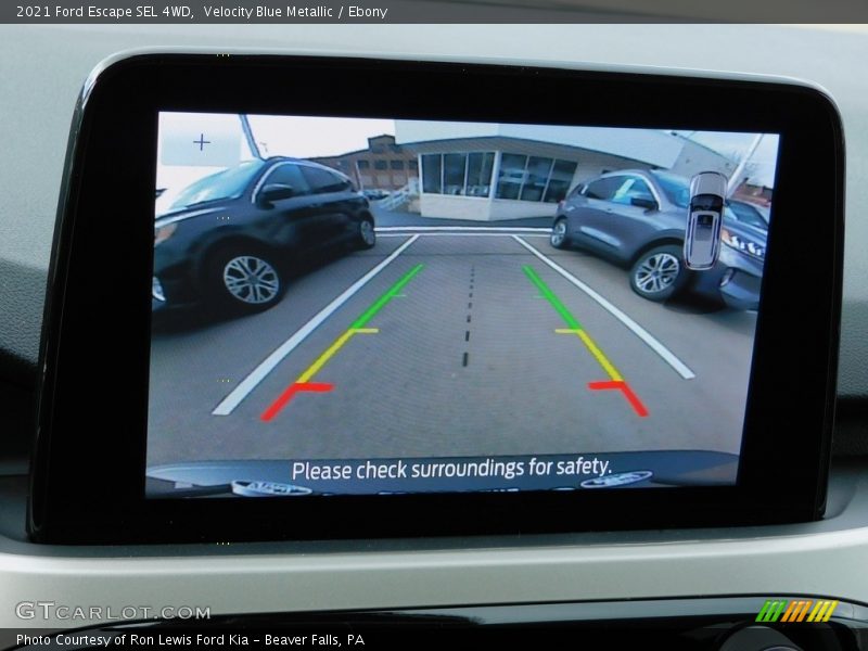 Velocity Blue Metallic / Ebony 2021 Ford Escape SEL 4WD