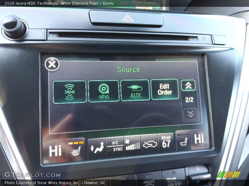 White Diamond Pearl / Ebony 2016 Acura MDX Technology
