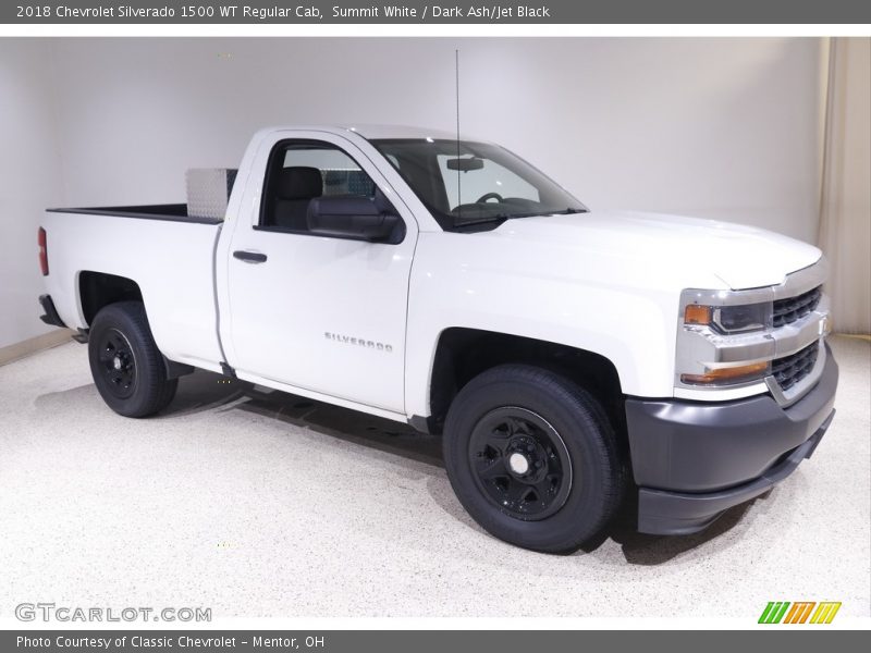 Summit White / Dark Ash/Jet Black 2018 Chevrolet Silverado 1500 WT Regular Cab