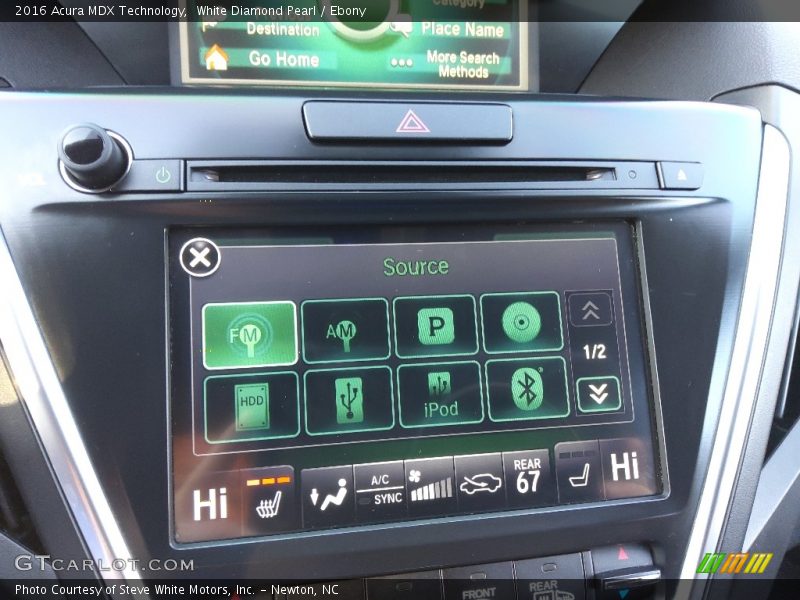 White Diamond Pearl / Ebony 2016 Acura MDX Technology