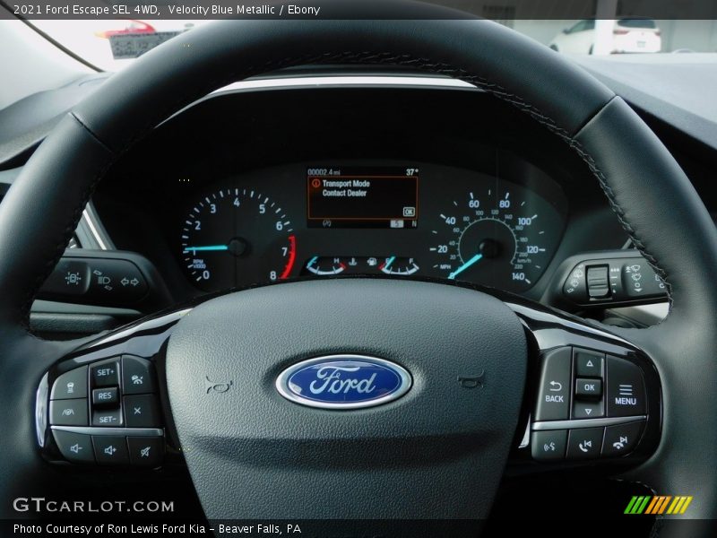 Velocity Blue Metallic / Ebony 2021 Ford Escape SEL 4WD