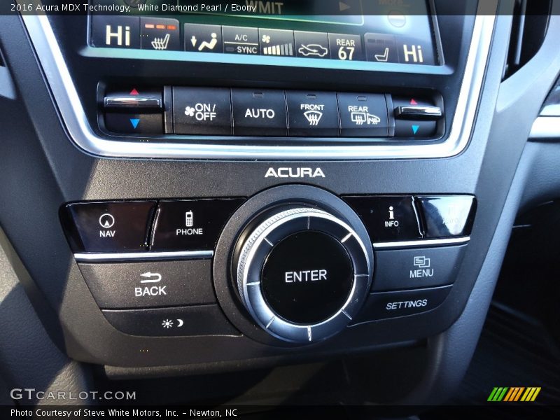White Diamond Pearl / Ebony 2016 Acura MDX Technology
