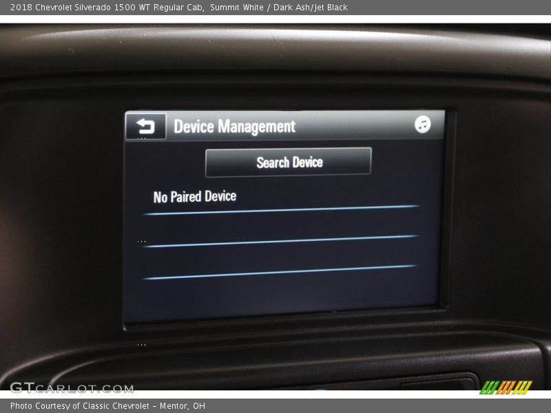 Summit White / Dark Ash/Jet Black 2018 Chevrolet Silverado 1500 WT Regular Cab
