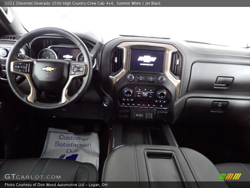 Summit White / Jet Black 2021 Chevrolet Silverado 1500 High Country Crew Cab 4x4