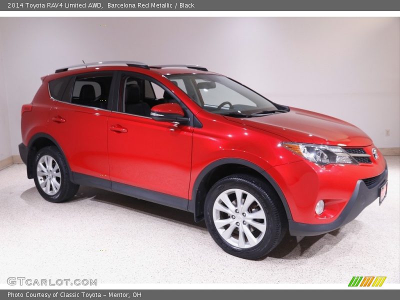 Barcelona Red Metallic / Black 2014 Toyota RAV4 Limited AWD