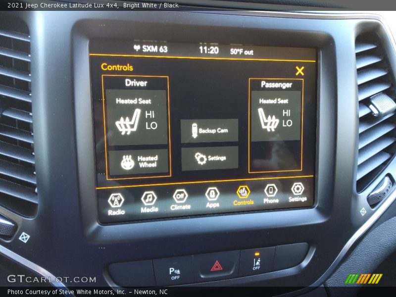 Bright White / Black 2021 Jeep Cherokee Latitude Lux 4x4