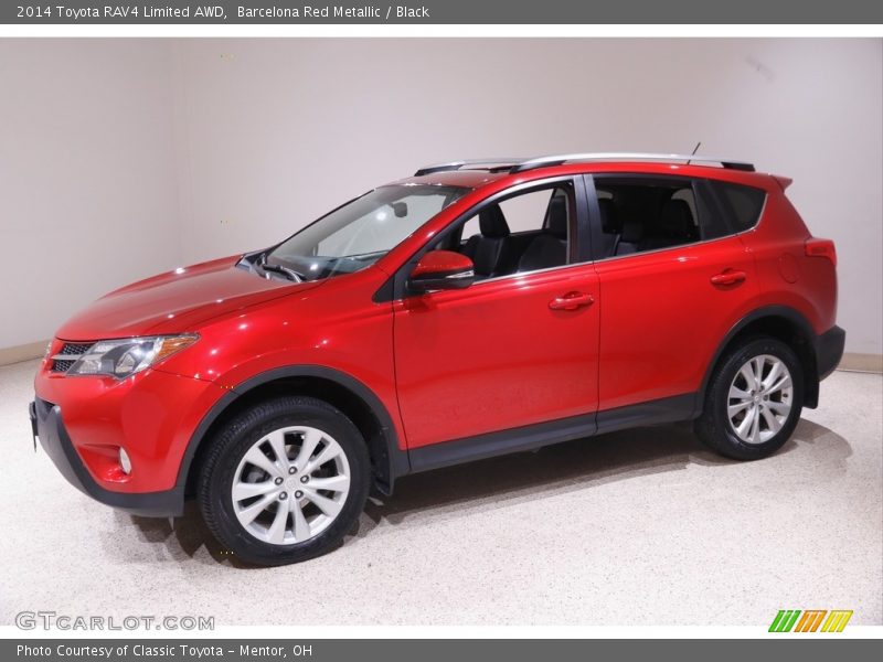 Barcelona Red Metallic / Black 2014 Toyota RAV4 Limited AWD