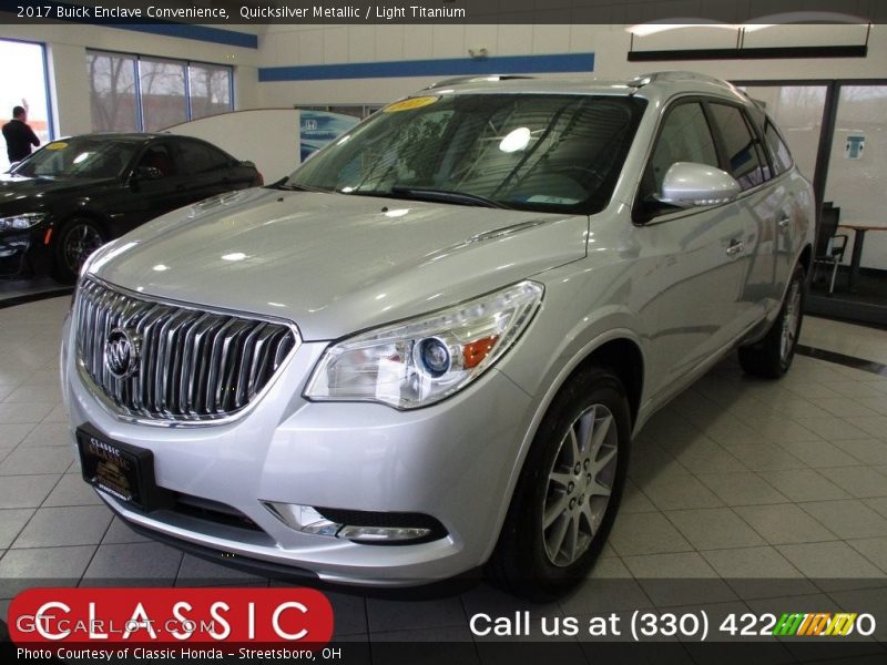 Quicksilver Metallic / Light Titanium 2017 Buick Enclave Convenience