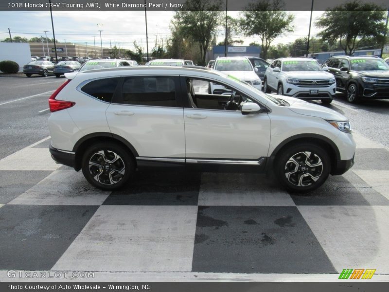 White Diamond Pearl / Ivory 2018 Honda CR-V Touring AWD