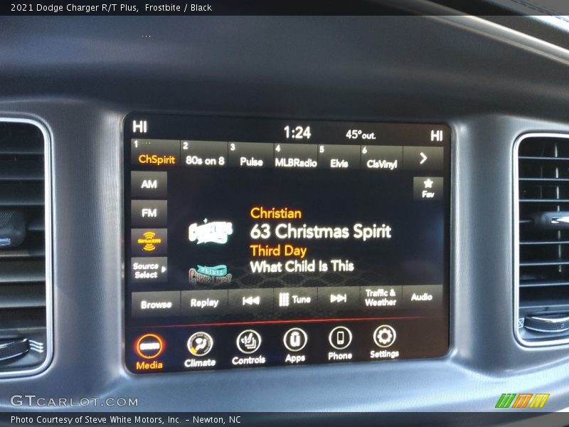 Frostbite / Black 2021 Dodge Charger R/T Plus