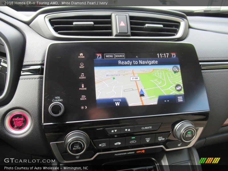 White Diamond Pearl / Ivory 2018 Honda CR-V Touring AWD