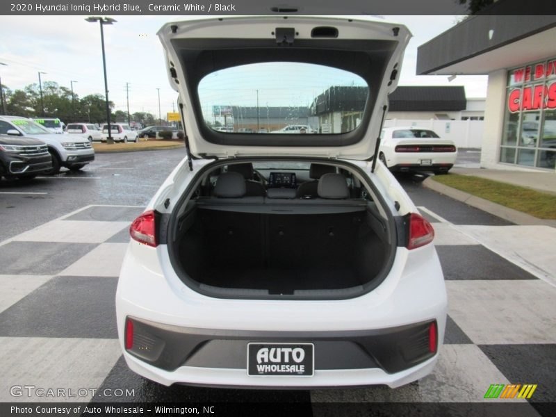 Ceramic White / Black 2020 Hyundai Ioniq Hybrid Blue