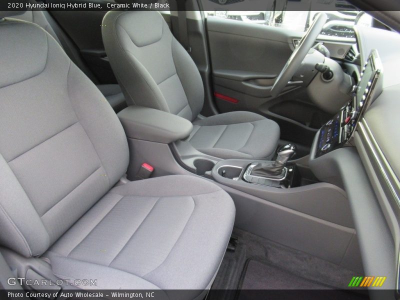 Ceramic White / Black 2020 Hyundai Ioniq Hybrid Blue