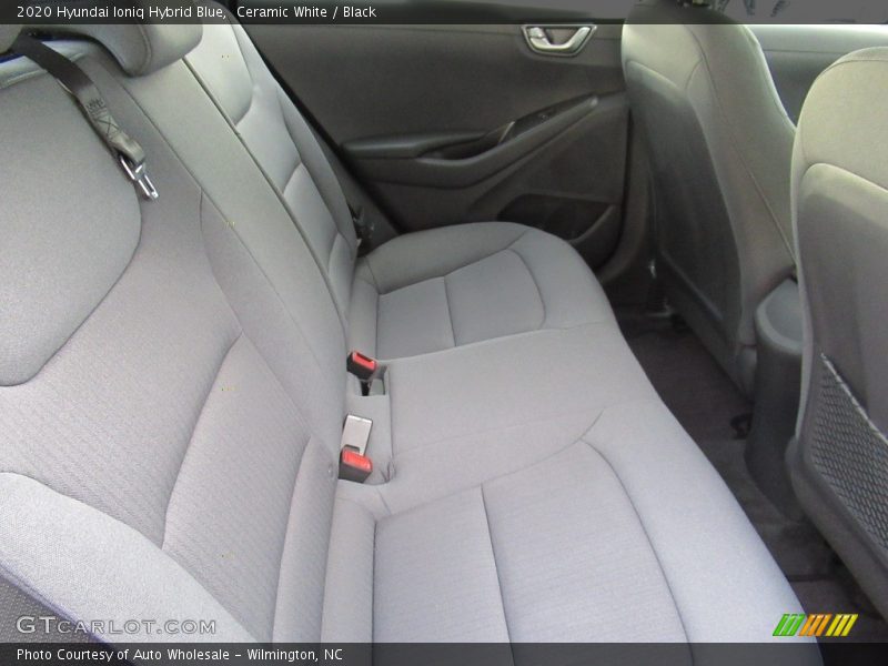 Ceramic White / Black 2020 Hyundai Ioniq Hybrid Blue