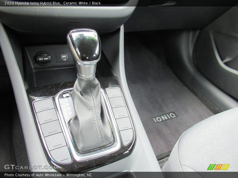Ceramic White / Black 2020 Hyundai Ioniq Hybrid Blue