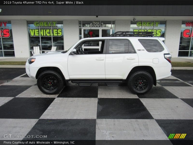 Super White / Black 2019 Toyota 4Runner TRD Pro 4x4