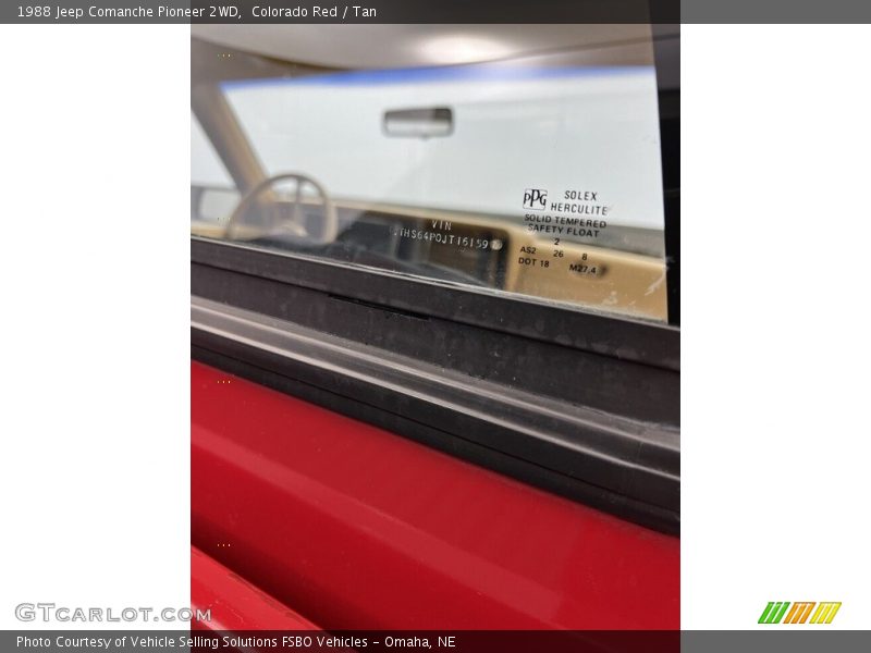 Colorado Red / Tan 1988 Jeep Comanche Pioneer 2WD