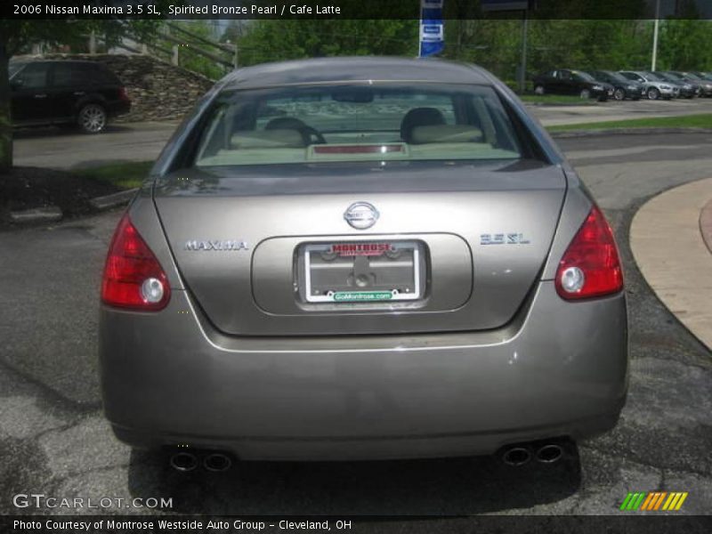 Spirited Bronze Pearl / Cafe Latte 2006 Nissan Maxima 3.5 SL