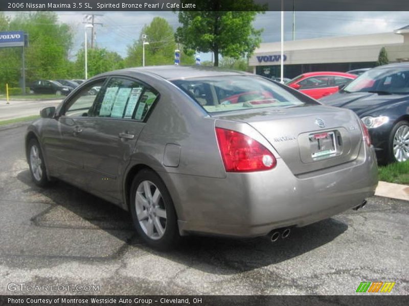 Spirited Bronze Pearl / Cafe Latte 2006 Nissan Maxima 3.5 SL