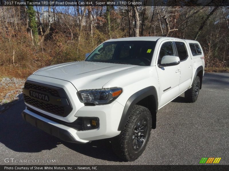 Super White / TRD Graphite 2017 Toyota Tacoma TRD Off Road Double Cab 4x4