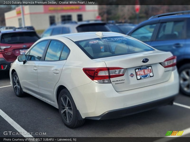 Crystal White Pearl / Ivory 2020 Subaru Impreza Premium Sedan